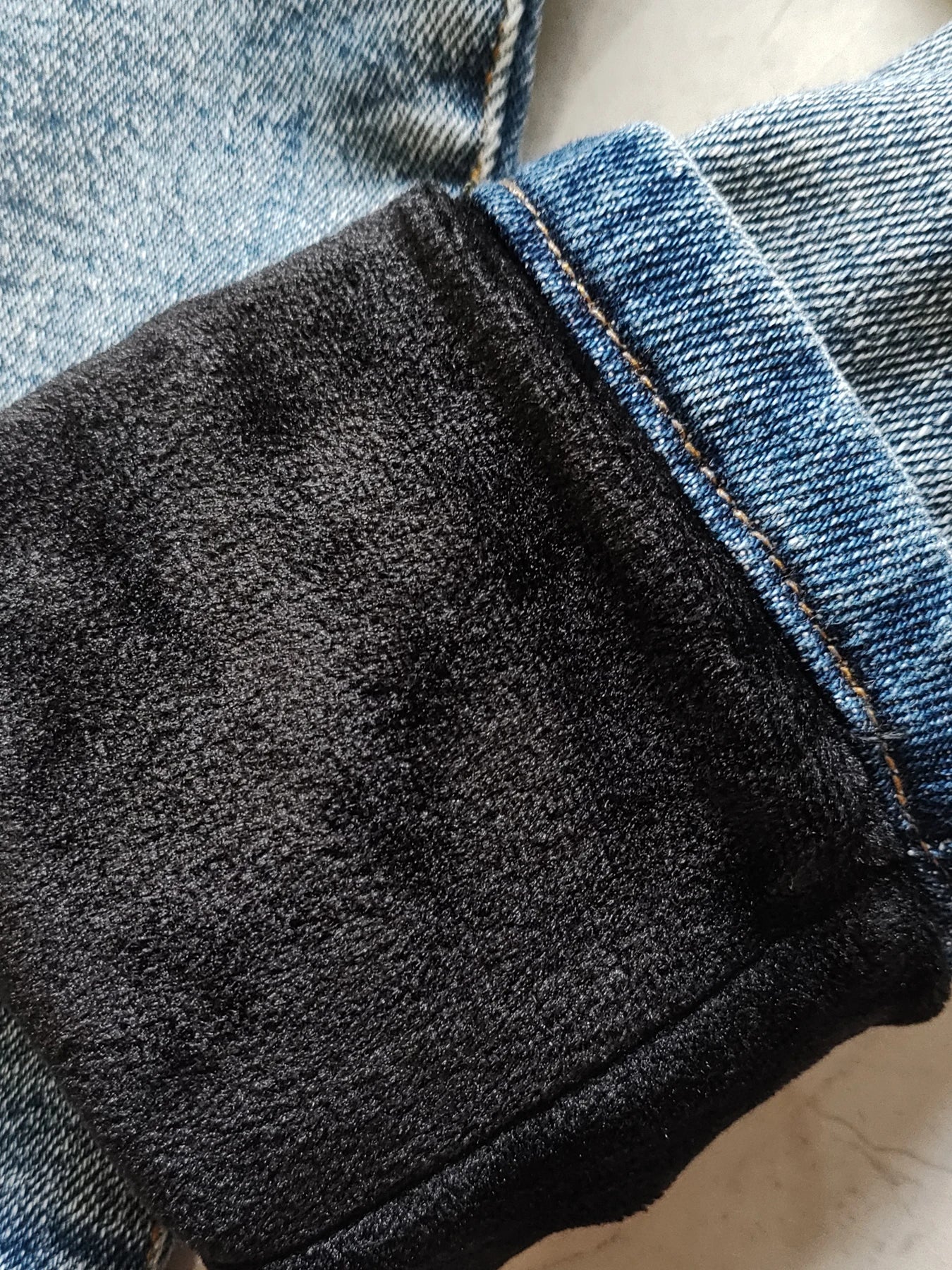 5123 winter warm 4-12 years Kids Boys' Jeans soft denim and fleece boys clothing