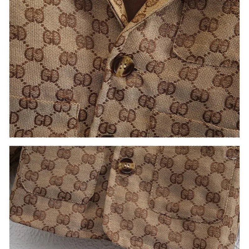 Suits for Boys Spring Autumn Long Sleeve Casual Blazer Jacket Trouser 2pcs School Uniform Teen Kids Clothes Set Children Cosutme