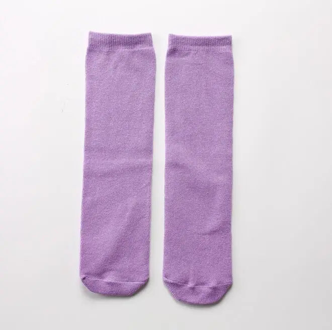 Children's socks wholesale infant kids knee high girl cartoon toddler baby socks cotton knee high long 2 to 10 Year kids socks