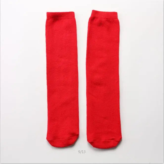 Children's socks wholesale infant kids knee high girl cartoon toddler baby socks cotton knee high long 2 to 10 Year kids socks