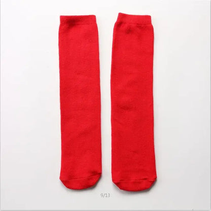 Children's socks wholesale infant kids knee high girl cartoon toddler baby socks cotton knee high long 2 to 10 Year kids socks
