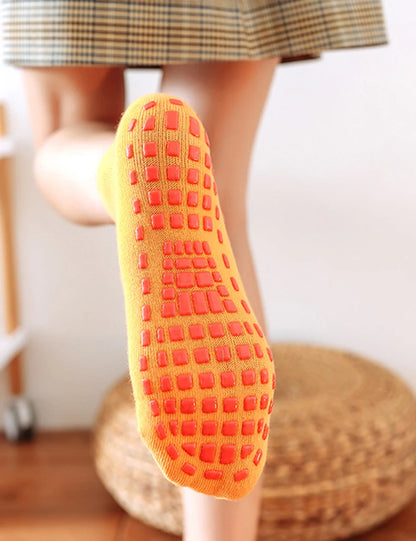 Kids Adults Anti-Slip Socks Parent-Child Trampoline Sock Cotton Socks Elasticity Sports Boys Girls Outside Children Socks