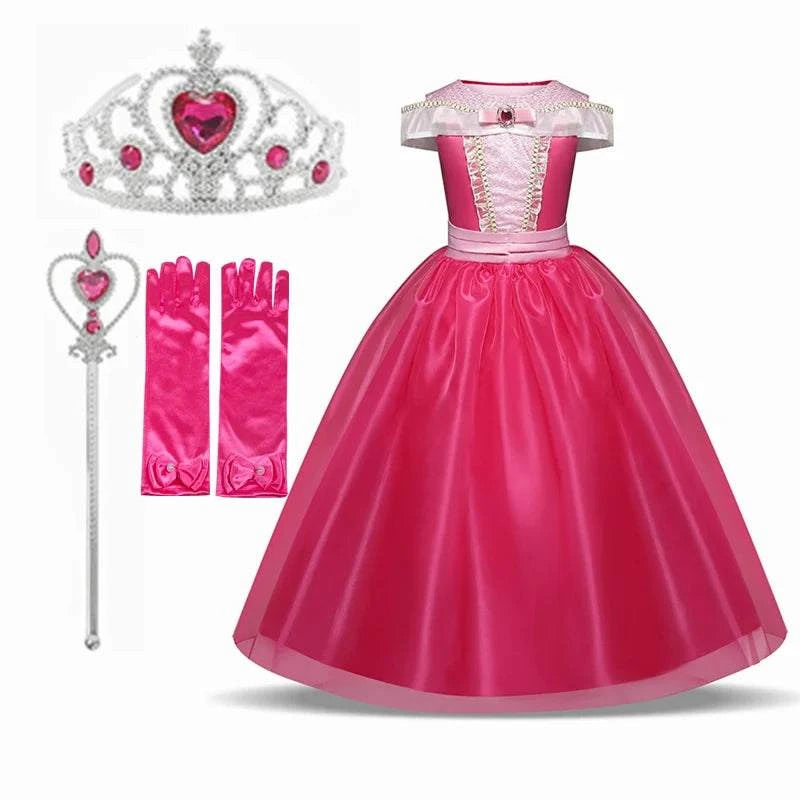 Girls Princess Dress 2023 Girl Encanto Cosplay Princess Elsa Costume Kids Birthday Party Halloween Carnival Party Fancy Dress