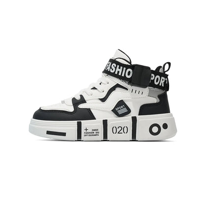 Children High Top Shoes Boys Sneaker Daily Walking Luxury Design Printed 6 To 12 Years Youth Boys Sports Shoes