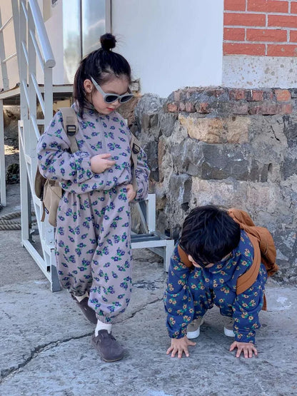 Children's Set Spring Autumn Boys Girls Printed Two Piece Set Children's Casual Clothing Set Sibling Clothing Kids Boys Clothes