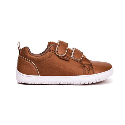 Kids Barefoot Shoes Boys Girls Wide Toe Minimalist Fashion Sneakers Lightweight Hook Loop Artificial Leather Walking Flats