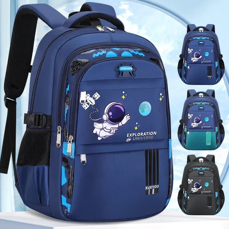 Kid Backpack 2-16Year Children School Bags for Boys Astronaut School Backpack Waterproof Primary Boy Book Bag Mochila Infantil